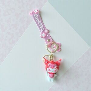 Sanrio Pink and Purple  Kuromi Keychain